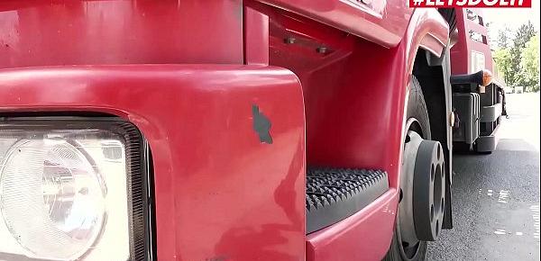  LETSDOEIT - Sexy Horny MILF Victoria Pure Fucks Outdoor With The Truck Service Guy